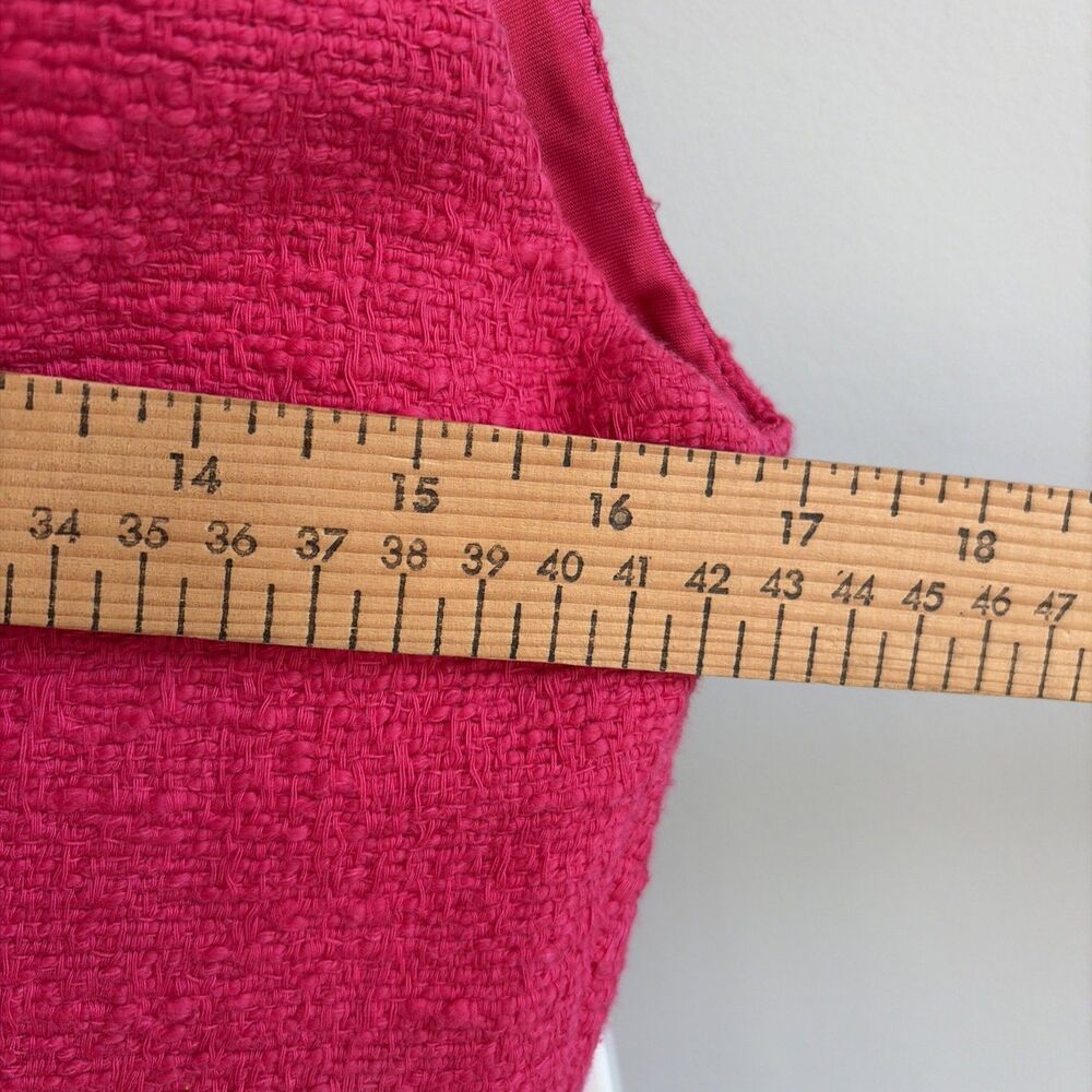 ZARA Fuchsia Tweed Textured Romper Playsuit Size M B21 - Picture 8 of 10